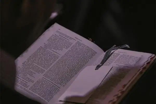 a man reading the Bible