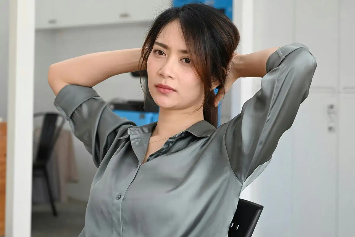 a woman thinking about going to rehab at the same time protecting her work