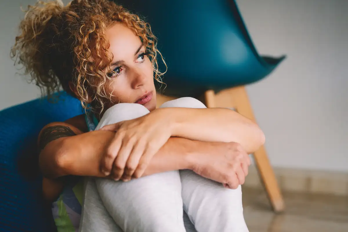 Sad Woman Gazing Outside