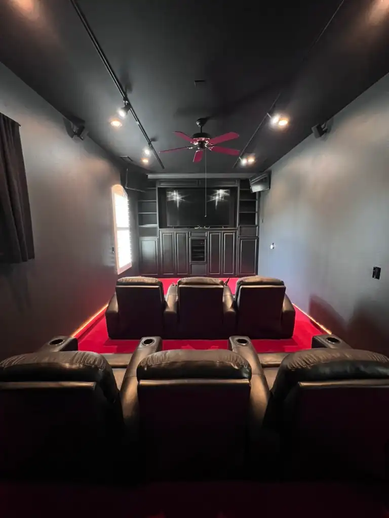 West Coast Detox Cleveland House movie room
