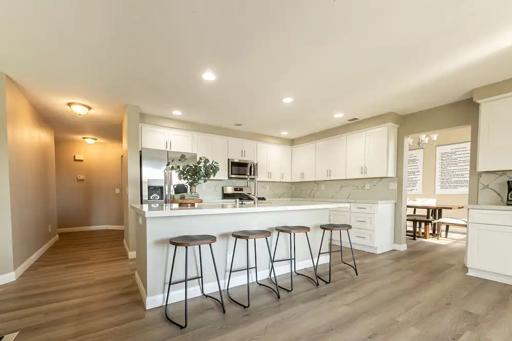 Kitchen area at West Coast Detox