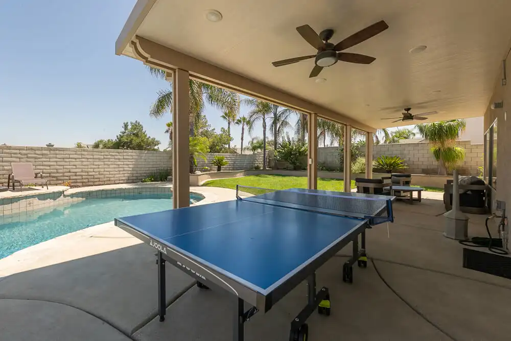 pool and recreational area at West Coast Detox