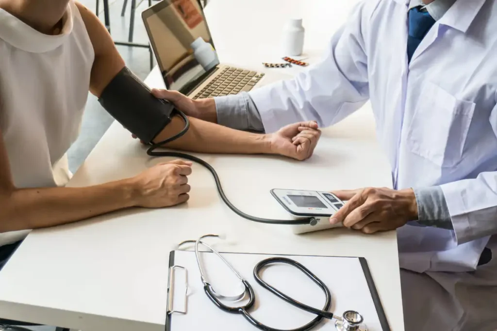 Doctor healthcare. Professional medical doctor in white uniform