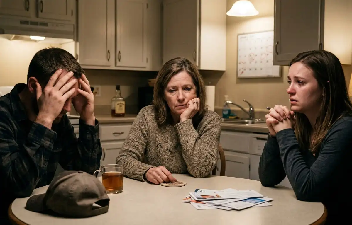 family affected by alcoholism