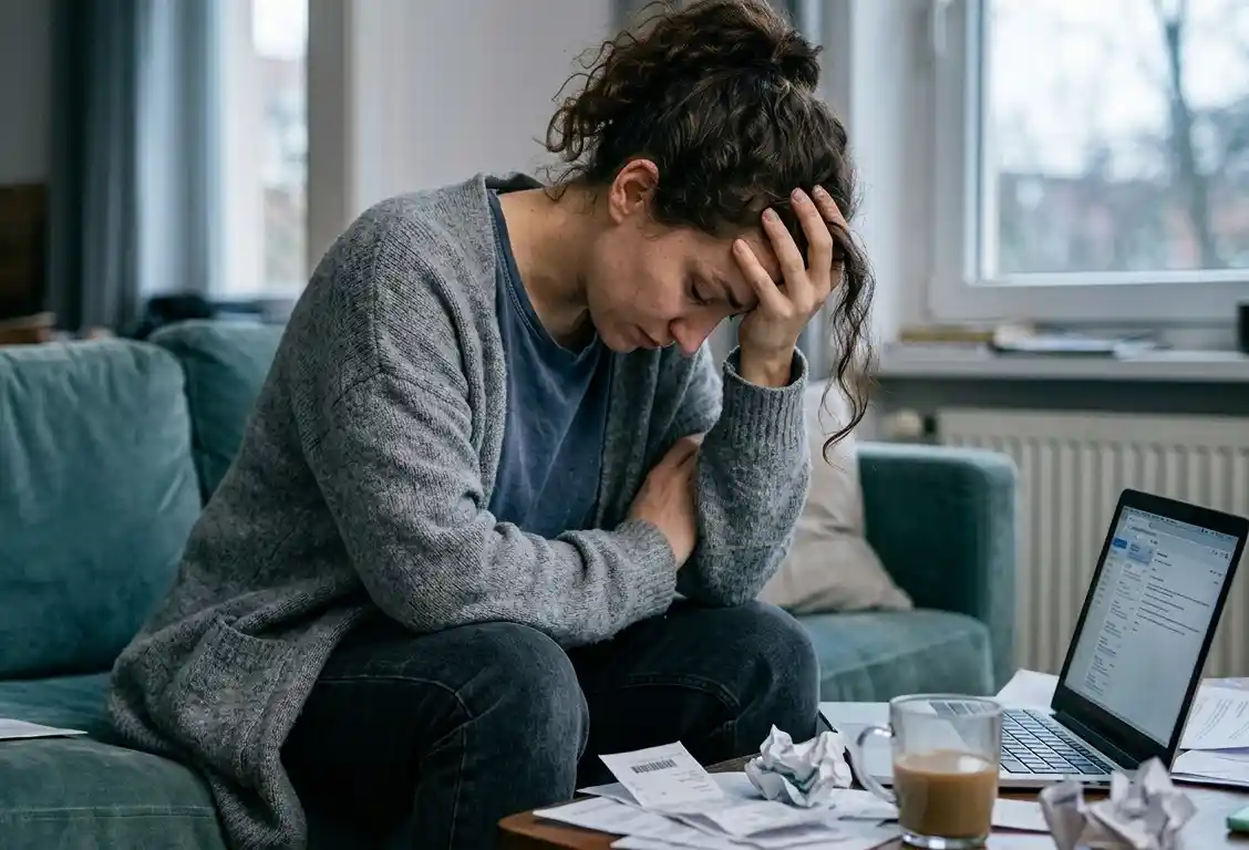 woman feeling hopeless and frustrated